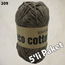 Oxford İplik 5’li Paket Eco Cotton - Rejenere Cotton Ip - 209 Açık Kahve