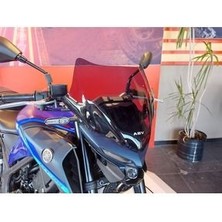 DADAŞ MOTOR YAMAHA MT25 2020 2023 Uyumlu Abv Ön Spor Cam Siyah