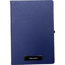 Eren Ofis Notebook Termo Deri 15X21 Kenar Boyalı Çizgili Lastikli Çizgili Defter - Kişiye Özel Isimli Hediye