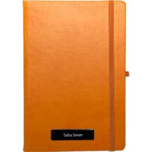 Eren Ofis Notebook Termo Deri 15X21 Kenar Boyalı Çizgili Lastikli Çizgili Defter - Kişiye Özel Isimli Hediye