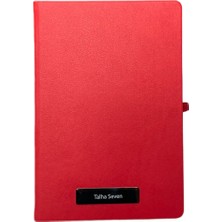 Eren Ofis Notebook Termo Deri 15X21 Kenar Boyalı Çizgili Lastikli Çizgili Defter - Kişiye Özel Isimli Hediye