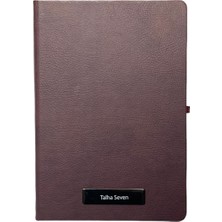 Eren Ofis Notebook Termo Deri 15X21 Kenar Boyalı Çizgili Lastikli Çizgili Defter - Kişiye Özel Isimli Hediye