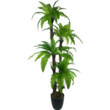 Nettenevime Yapay Ağaç Sıkas Palmiye Açık Yeşil 4katlı 72YAPRAK 150CM Salon Çiçeği Yapay Çiçek