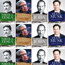 Nikola Tesla - Stephen Hawkıng - Steve Jobs - Elon Musk - Meriç Mert 4'lü Set