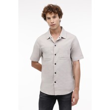 Lumberjack ml Dext 61NG4 4fx Olive Erkek Kısa Kol Gömlek