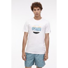 Lumberjack ml Stew 11DS1025 4fx Ekru Erkek Kısa Kol T-Shirt