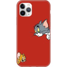 Gritty Apple iPhone 11 Pro Tom ve Jerry Kırmızı Telefon Kılıfı