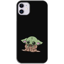 Gritty Apple iPhone 11 Baby Yoda Siyah Telefon Kılıfı