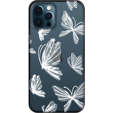 Gritty Apple iPhone 12 Pro Kelebek Şeffaf Telefon Kılıfı
