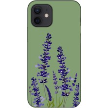 Gritty Apple iPhone 12 Mini Lavanta Yeşil Telefon Kılıfı