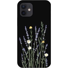 Gritty Apple iPhone 12 Lavanta Siyah Telefon Kılıfı