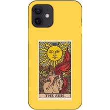 Gritty Apple iPhone 12 Mini The Sun Tarot Sarı Telefon Kılıfı