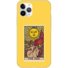 Gritty Apple iPhone 11 Pro Max The Sun Tarot Sarı Telefon Kılıfı