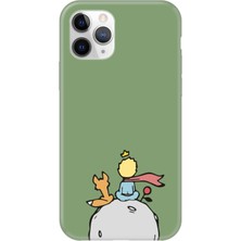 Gritty Apple iPhone 11 Pro Max Küçük Prens Yeşil Telefon Kılıfı