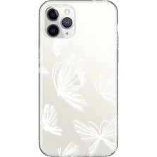 Gritty Apple iPhone 11 Pro Max Kelebek Şeffaf Telefon Kılıfı
