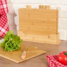 Bambum Tapenade 4'lü Kesme Tahtası - Bej - 31 cm