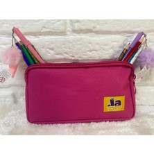 Jazipp Premium Çift Bölmeli Kalem Kutusu Kalem Çantası Kalemlik 22X12X4CM