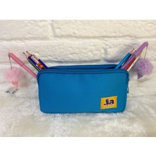Jazipp Premium Çift Bölmeli Kalem Kutusu Kalem Çantası Kalemlik 22X12X4CM