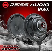 Reiss RS-M6NX 16 cm Neodyum Özel Mıknatıs Oto Midrange Hoparlör Çifti 600WAT-200W Rms