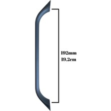 DS Yapı Şahin Plastik Gri Dolap Kulbu Mobilya Kulbu 192 mm (Gri 192 mm)