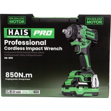 Hais Pro Profesyonel Darbeli Somun Sıkma 850 Nm 21 V