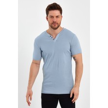 Uomo Park 2124 Düğmeli Yaka Kısa Kollu T-Shirt