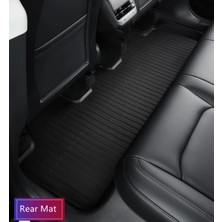 Tesla Li Parts Tesla Model Y TPE  Premium 3D Havuzlu Tüm Paspas Seti(Ön ve Arka Bagaj Paspasları Dahil) 6 Parça
