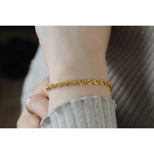 Güler Kuyumculuk Halat Burgu Bileklik-Künye