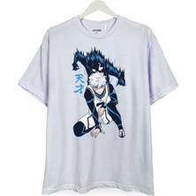 nirvoda Nagi Blue Lock Baskılı Loose Fit Bisiklet Yaka Unisex Tişört Anime Manga