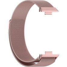 CepLab Huawei Watch Fit 3 Uyumlu Kordon Paslanmaz Çelik Metal Bükülmeye Dayanıklı Manyetik Klips Saat Kayış
