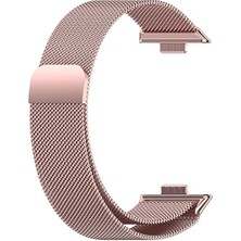 CepLab Huawei Watch Fit 3 Uyumlu Kordon Paslanmaz Çelik Metal Bükülmeye Dayanıklı Manyetik Klips Saat Kayış