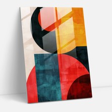 Painted Anarchy Süprematizm Geometrik Şekiller Cam Baskı -Modern Sanat Cam Tablo 30 x 45 cm