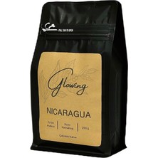 Glowing Nicaragua Koyu Kavrulmuş Çekirdek Kahve (Öğütülmemiş)  Arabica 250 gr