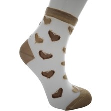 Dode Flora Tül Transparan Soket Çorap Slyt