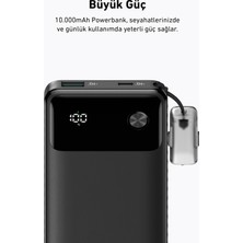 Anker Powercore 10000 mAh - 10K Taşınabilir Hızlı Şarj Cihazı - USB C Kablolu - 22,5W - Siyah - A1388 (Anker Türkiye Garantili)