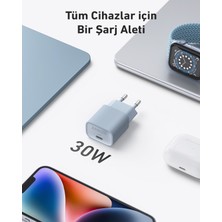 Anker Nano USB-C Duvar Şarj Cihazı (30W) iPhone & Android ile Uyumlu Type-C Hızlı Şarj Adaptörü - A2337 - Yeşil -  (Anker Türkiye Garantili)