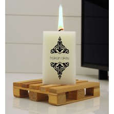 Bk Gift Kişiye Özel Isimli Dtf Dikdörtgen Blok Mum-3, Sevgiliye Hediye, Arkadaşa Hediye, Doğum Günü Hediyesi, Ev Hediyesi