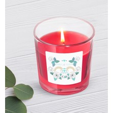 BK Kişiye Özel Cam Kasede Kokulu Mum Model 6