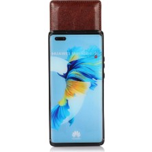 Mellow Shop Huawei Mate 40 Kart Tutucu ile Uyumlu Premium Deri Çanta Cüzdan (Yurt Dışından)