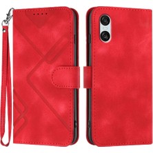 Mellow Shop Sony Xperia 10 Vı Için Flip Case Manyetik Kapak Pu Deri Flip Cüzdan ile (Yurt Dışından)