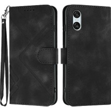 Mellow Shop Sony Xperia 10 Vı Için Flip Case Manyetik Kapak Pu Deri Flip Cüzdan ile (Yurt Dışından)