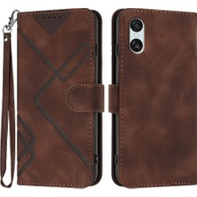 Mellow Shop Sony Xperia 10 Vı Için Flip Case Manyetik Kapak Pu Deri Flip Cüzdan ile (Yurt Dışından)