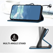 Mellow Shop Kart Yuvası Standı ile IPhone 16 Pro Pu Deri Manyetik Kapak Için Flip Case (Yurt Dışından)