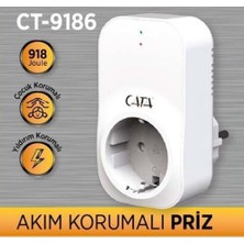 Cata Akım Korumalı PRIZ(918 JOULE)4000W CT-9186