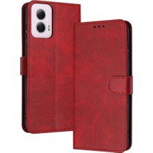 YH Market Motorola Moto G Güç 2024 Için Toka ile Saf Renk Pu ile Flip Case (Yurt Dışından)