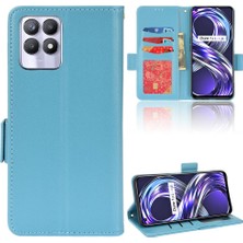 YH Market Realme 8i Cüzdan Pu Deri Manyetik Kart Yuvaları Tutucu Yan Toka Için Kılıf (Yurt Dışından)