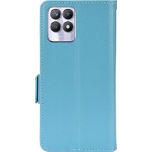 YH Market Realme 8i Cüzdan Pu Deri Manyetik Kart Yuvaları Tutucu Yan Toka Için Kılıf (Yurt Dışından)