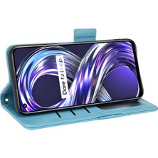 YH Market Realme 8i Cüzdan Pu Deri Manyetik Kart Yuvaları Tutucu Yan Toka Için Kılıf (Yurt Dışından)