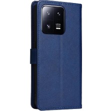 YH Market Kart Yuvası Iş ile Xiaomi 13 Pro Klasik Düz Renk Için Flip Case (Yurt Dışından)