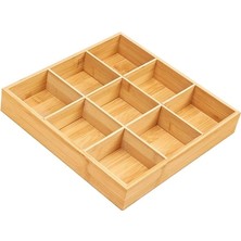 Miracle1 Bambu Meyve Tepsisi Fındık Depolama Tabağı Tepsisi Ev Çiftlik Evi Aile Yemeği 30.5X30.5X5 cm (Yurt Dışından)